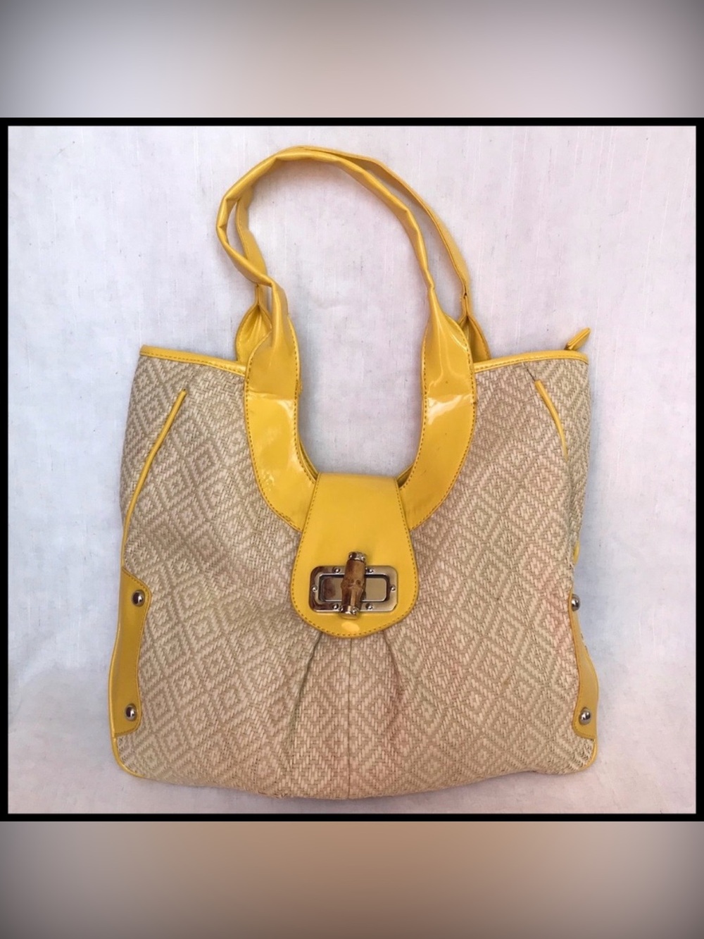 Yellow Straw Bag